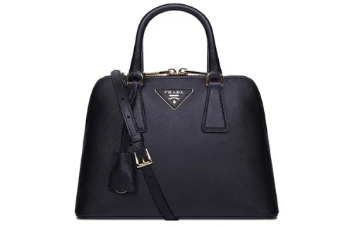 PRADA Leather Shoulder Bag, Crossbody Bag, Handbag Women's Black