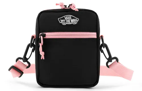 Vans Zip Closure Polyester Crossbody Bag Regular Women's Black