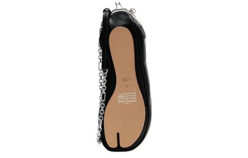 Maison Margiela Shoe Type Cow Leather Shoulder Bag Women's Black