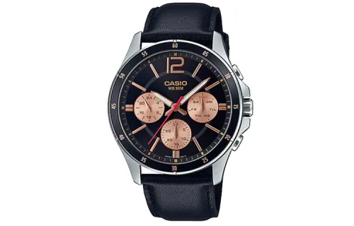 CASIO Men Standard Series Black Watch MTP-1374L-1A2