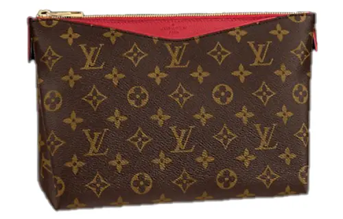 LOUIS VUITTON Pallas Monogram Coated Canvas Legend Makeup Bag Regular Women's Cherry Red