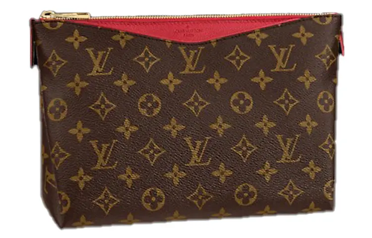 LOUIS VUITTON Pallas Monogram Coated Canvas Legend Makeup Bag Regular Women's Cherry Red