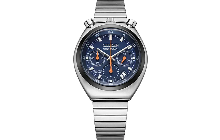 CITIZEN Quartz Movement Stainless Steel Strap Watch Men's Watches Blue Dial