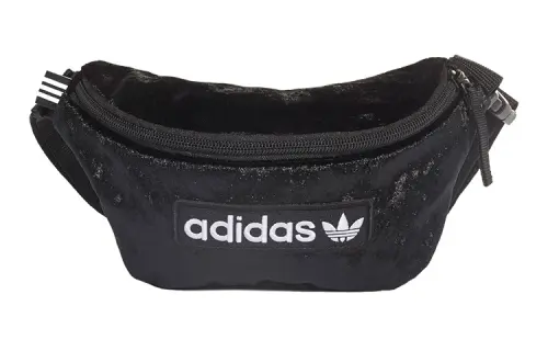 Adidas Originals Adidas Velvet Shoulder Bag, Crossbody Bag, Sling Bag, Fanny Pack Regular Unisex Black