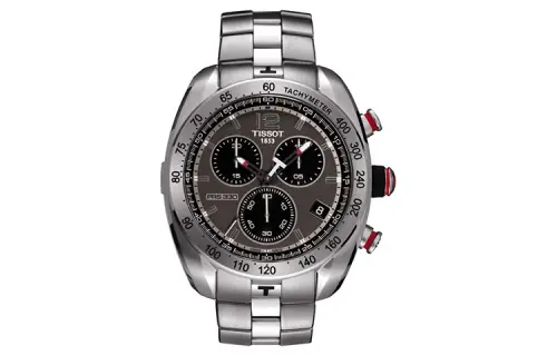 TISSOT Sports Collection Quartz Movement Men's Watch 43.8mm Gray Dial Stainless Steel Case