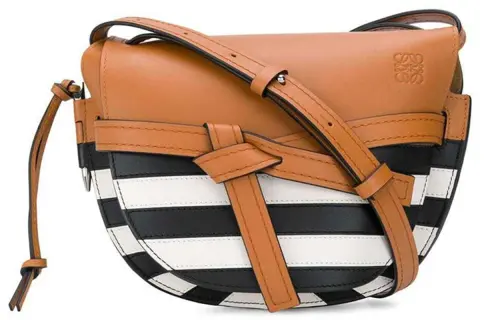 LOEWE Gate Bowknot Bag Cow Leather Saddle Bag, Shoulder Bag Women's Multicolor
