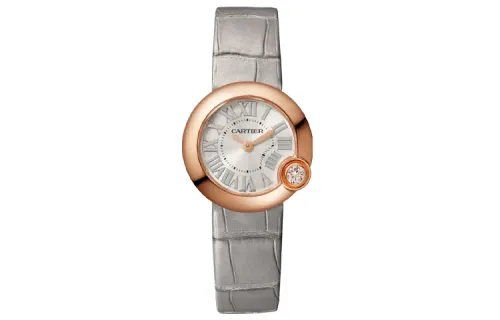 CARTIER Blue Balloon Collection White Balloon Quartz Movement Women's Watch 26mm White Dial