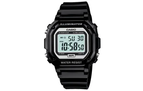 CASIO DIGITAL Quartz Movement Resin Strap Watch Men's Watches Blue Dial