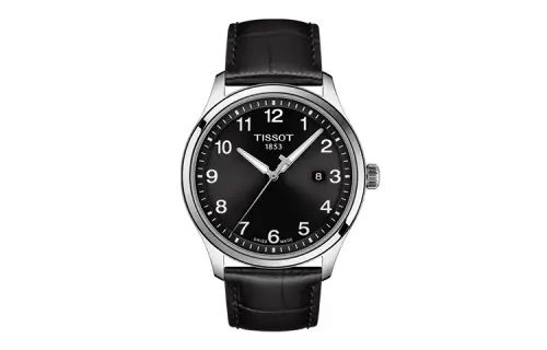 TISSOT XL Quartz Movement 100m Waterproof Men's Watches Watch 42mm Black Dial Stainless Steel Case Leather Strap