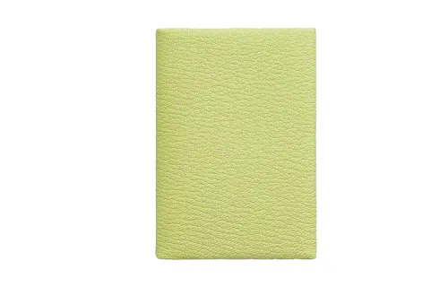 HERMES CalviDuo Cow Leather Card Holder Women's Tender Shoot Yellow