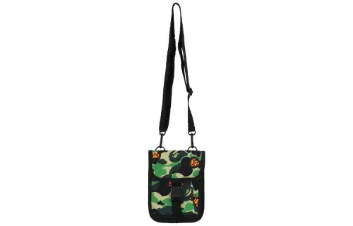 A BATHING APE Polyester Shoulder Bag, Crossbody Bag Unisex Green