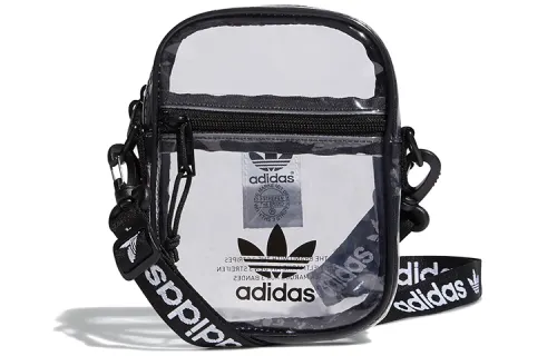 Adidas Originals Canvas Shoulder Strap Square Bag, Shoulder Bag, Crossbody Bag Regular Unisex Black