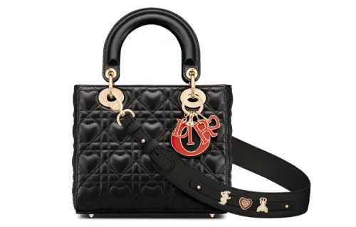 DIOR Lady Dior Sheepskin Small Lady Dior Bag Shoulder Bag Handbag Small Women's Black
