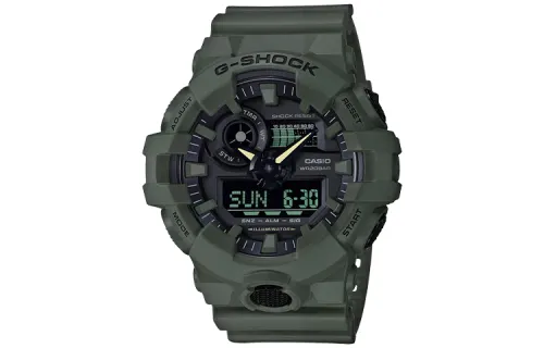 CASIO Men Liquid Crystal/Analog Dual Display Series Black Watch GA-700UC-3A