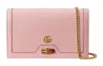 GUCCI Leather Shoulder Bag, Crossbody Bag Women's Pink