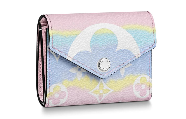 LOUIS VUITTON Escale Zoe Coated Canvas Wallet Women's Pink