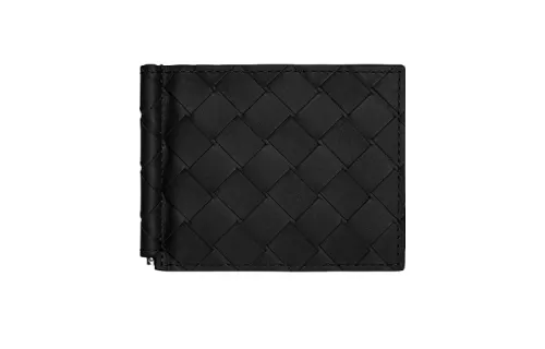 Bottega Veneta Intrecciato Money Clip Wallet