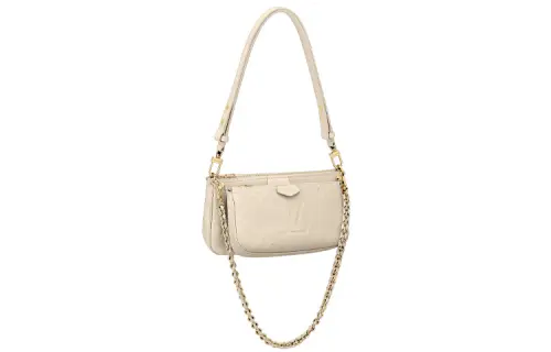 LOUIS VUITTON Multi Pochette Accessoires Creme