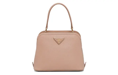PRADA Matinée Leather Handbag, Shoulder Bag, Crossbody Bag Mini Women's Pink