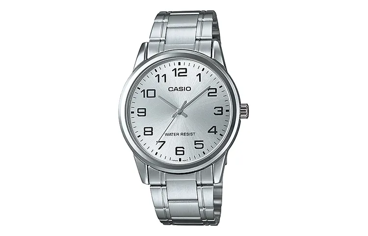 CASIO Men Standard Series Silver Watch MTP-V001D-7B