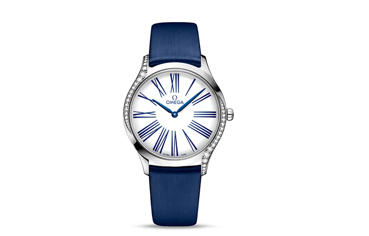 OMEGA UFO Collection Classic Quartz Movement Women's Watch 36mm White Dial Stainless Steel Case