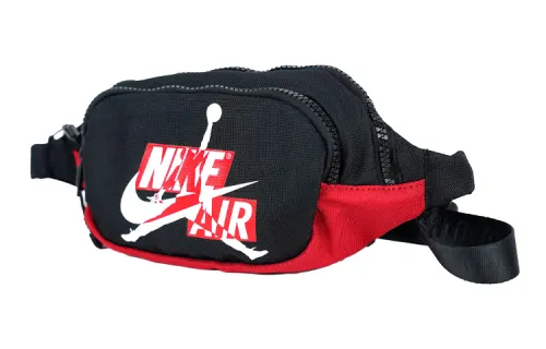 Jordan PET Crossbody Bag, Fanny Pack Regular Unisex Black Red Multicolor