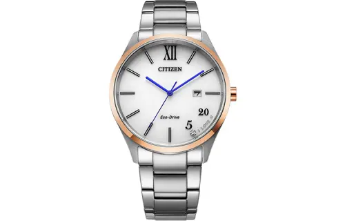 CITIZEN Ecology Drive Collection Solar Movement Stainless Steel Strap Watch Men's Watches White Dial