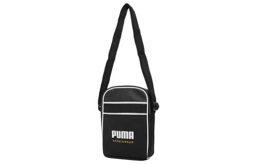 PUMA Campus Athleisure Fabric Cell Phone Pouch, Shoulder Bag, Crossbody Bag Regular Unisex Black