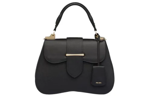 PRADA Leather Handbag Women's Black