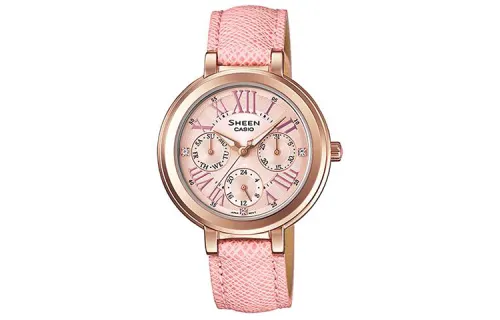 CASIO Women's SHEEN Pink Watch SHE-3034GL-4A