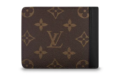 LOUIS VUITTON Wallet Gaspar Monogram Macassar Brown/Black