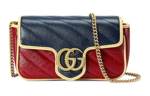 GUCCI GG Marmont Leather Shoulder Bag, Crossbody Bag Mini Women's