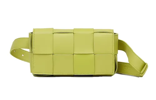 Bottega Veneta CASSETTE Sheepskin Fanny Pack Women's Avocado Green