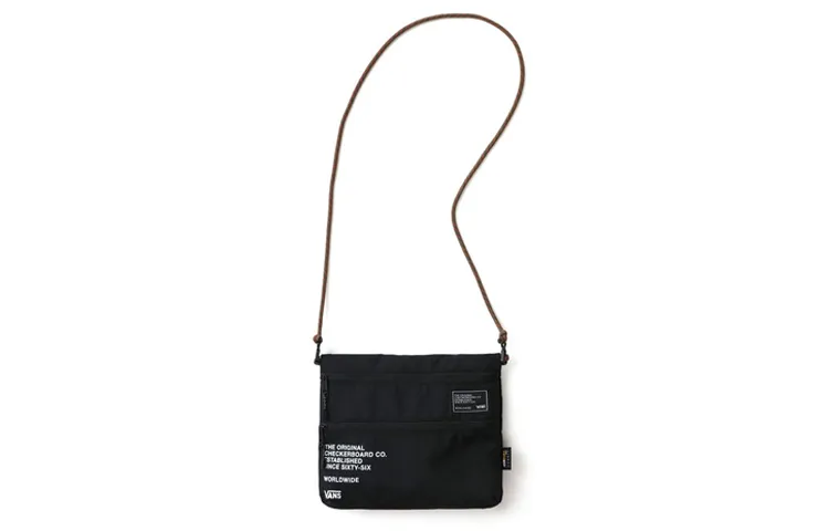 Vans Polyester Shoulder Bag Unisex Black