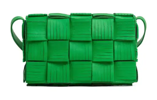 Bottega Veneta CASSETTE Pillow Bag Sheepskin Shoulder Bag Women's Green