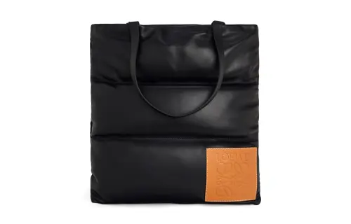 LOEWE Napa Calf Leather Handbag Men's Black