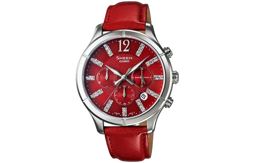 CASIO Women's SHEEN Red Watch