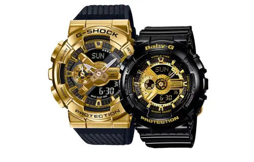 CASIO Unisex Pair Table Series Black Watch