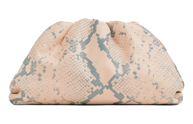 Bottega Veneta Teen Pouch Faded Python Cantaloupe/Black
