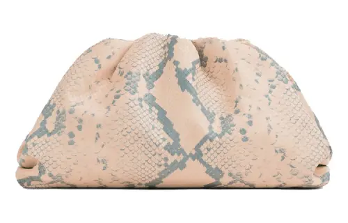 Bottega Veneta Teen Pouch Faded Python Cantaloupe/Black