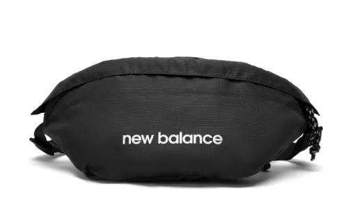 New Balance Fabric Fanny Pack, Crossbody Bag Regular Unisex Black