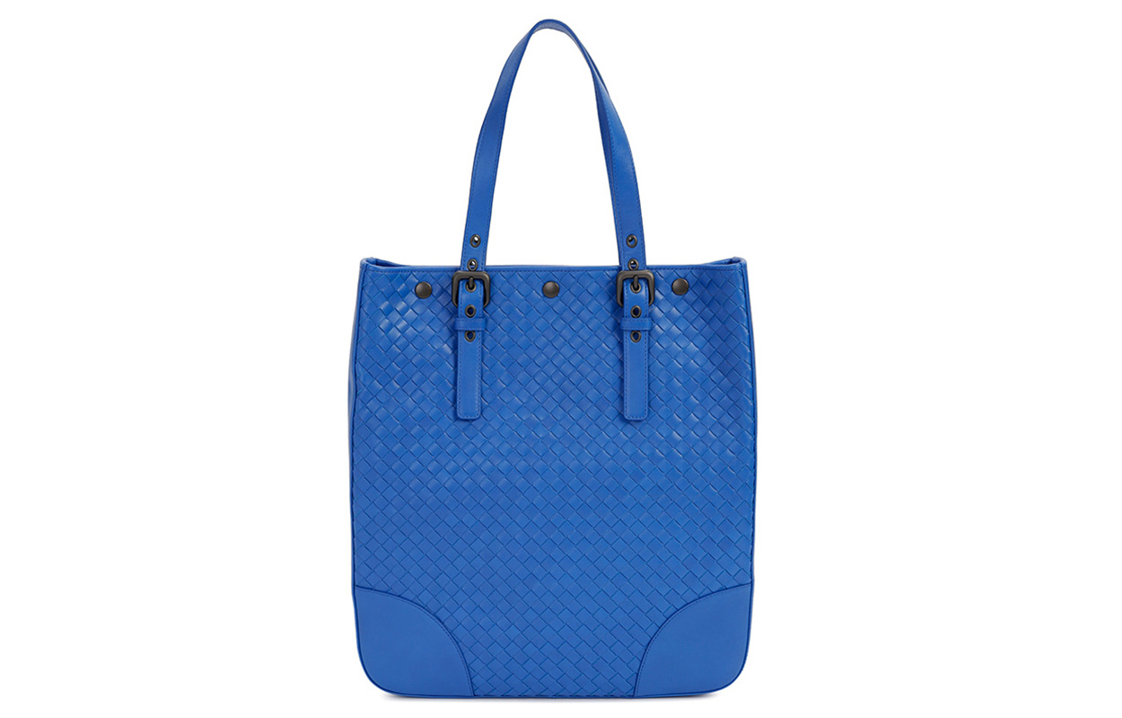 Женская сумка Bottega Veneta (синяя) — фото 2