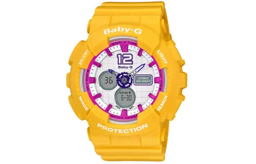 CASIO BABY G Collection Quartz Movement Resin Strap Watch Women's Watch White Dial
