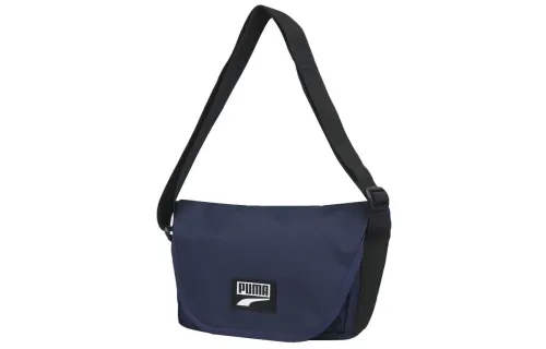 PUMA Leather Messenger Bag, Crossbody Bag, Shoulder Bag Mini Unisex Tweed Blue