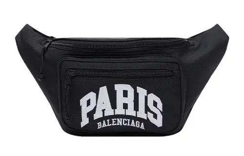 Balenciaga Recycled Nylon Fanny Pack Regular Men's Black