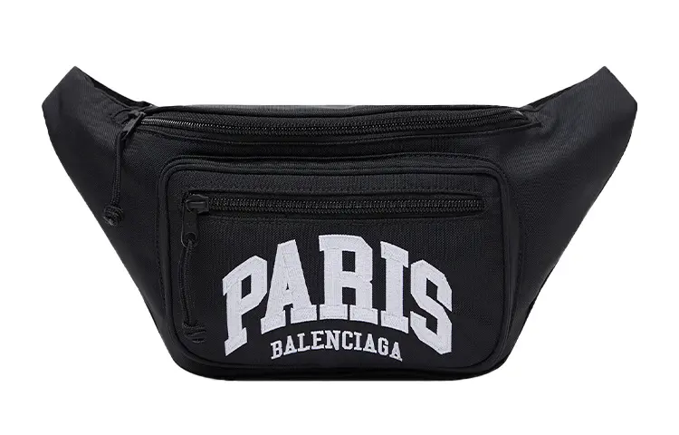 Balenciaga Recycled Nylon Fanny Pack Regular Men's Black