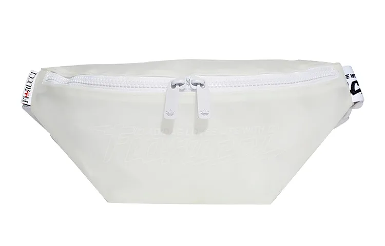 Adidas Originals Polyurethane Sling Bag, Shoulder Bag, Crossbody Bag, Fanny Pack Women's Pure White