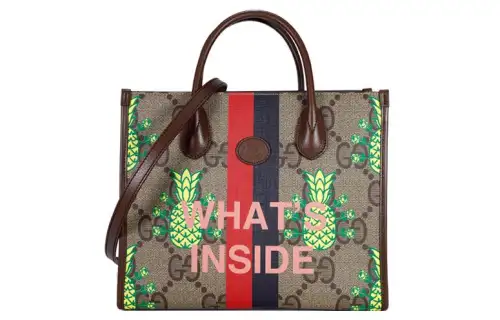 GUCCI Cow Leather One Shoulder Handbag Small Women's Multicolor