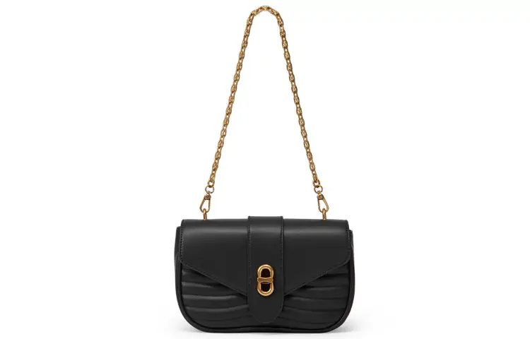 CHARLES&KEITH PU, Leather, Fabric Charles & Keith Shoulder Bag Small Women's Multicolor