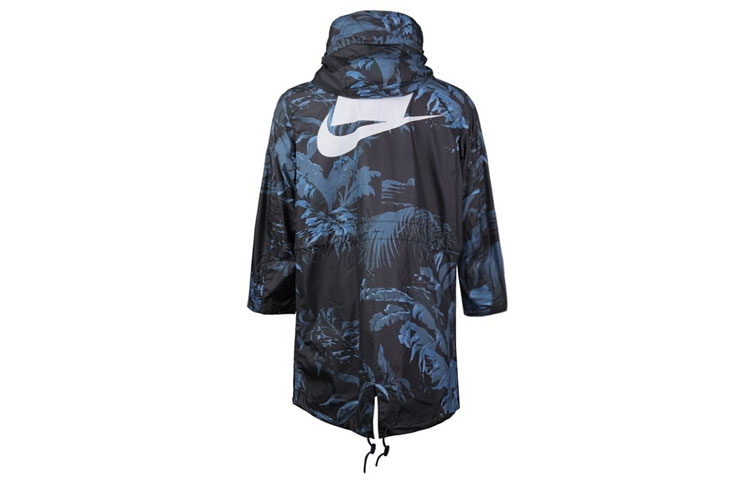 Мужская куртка Nike Nsw Parka Aop (сине-черная) — фото 2